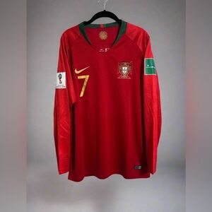 Portugal 2018 World Cup Home Retro Jersey - Cristiano Ronaldo #7